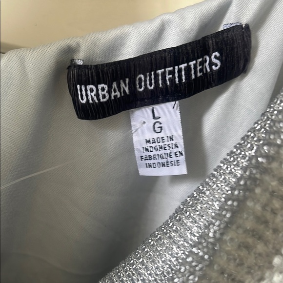 Urban Outfitters Shimmering Silver Top - Picture 2 of 9